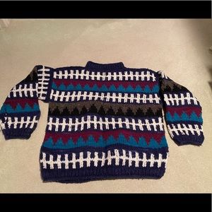 Hand crafted Aztec wool sweater